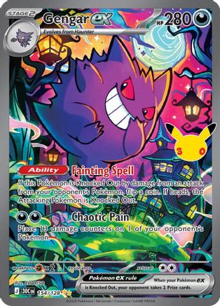 Gengar ex 154/128  - Holofoil ME 30th Celebration - Special Illustration Rare