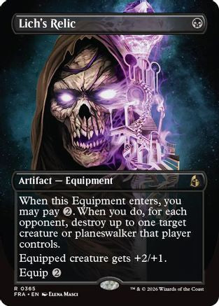 Lich's Relic (Borderless) (FRA-365) - Reality Fracture Foil