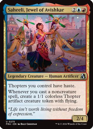 Saheeli, Jewel of Avishkar (FRA-275) - Reality Fracture Foil