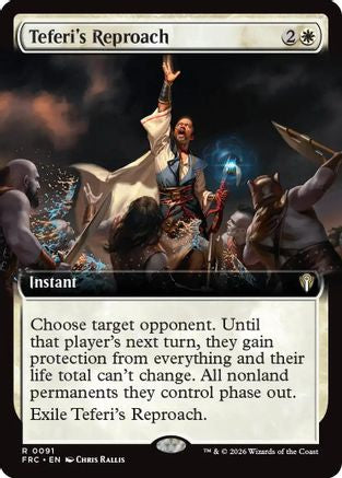 Teferi's Reproach (Extended Art) (-091) - Commander: Reality Fracture