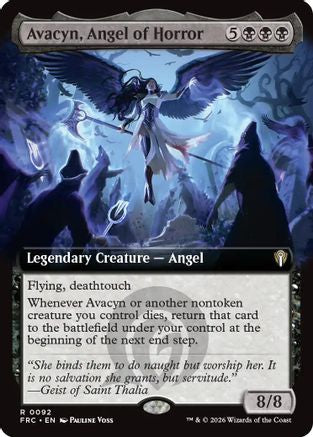 Avacyn, Angel of Horror (Extended Art) (-092) - Commander: Reality Fracture