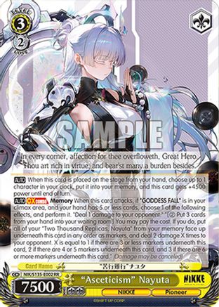 "Asceticism" Nayuta (NIK/S135-E002) - GODDESS OF VICTORY: NIKKE Vol.2