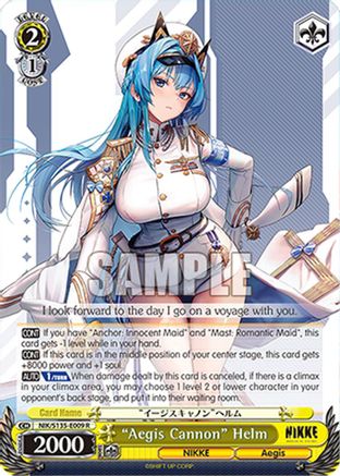 "Aegis Cannon" Helm (NIK/S135-E009) - GODDESS OF VICTORY: NIKKE Vol.2