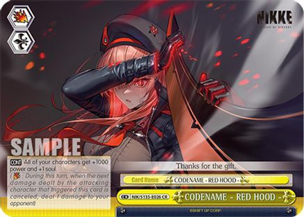 CODENAME - RED HOOD - (NIK/S135-E026) - GODDESS OF VICTORY: NIKKE Vol.2