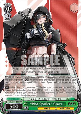 "Plot Spoiler" Grave (NIK/S135-E028) - GODDESS OF VICTORY: NIKKE Vol.2