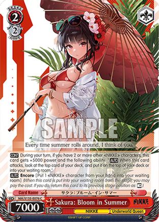 Sakura: Bloom in Summer (NIK/S135-E076) - GODDESS OF VICTORY: NIKKE Vol.2