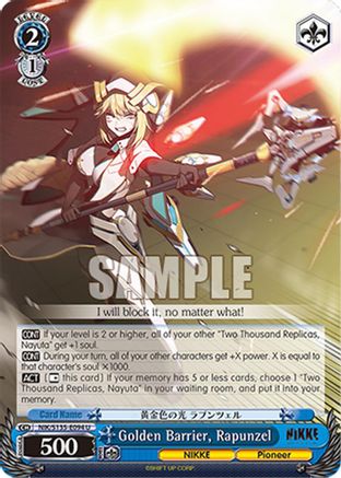 Golden Barrier, Rapunzel (NIK/S135-E094) - GODDESS OF VICTORY: NIKKE Vol.2