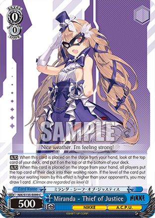 Miranda - Thief of Justice (NIK/S135-E099) - GODDESS OF VICTORY: NIKKE Vol.2