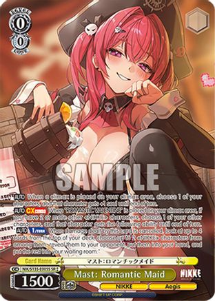 Mast: Romantic Maid (SR) (NIK/S135-E005S) - GODDESS OF VICTORY: NIKKE Vol.2