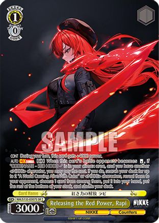 Releasing the Red Power, Rapi (SR) (NIK/S135-E007S) - GODDESS OF VICTORY: NIKKE Vol.2