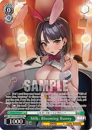 Milk: Blooming Bunny (SR) (NIK/S135-E036S) - GODDESS OF VICTORY: NIKKE Vol.2