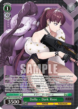 Dolla - Dark Rose (SR) (NIK/S135-E047S) - GODDESS OF VICTORY: NIKKE Vol.2