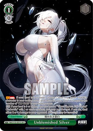 Unblemished Silver (SR) (NIK/S135-E051S) - GODDESS OF VICTORY: NIKKE Vol.2
