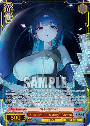 "Shackles of Destiny" Arcana (SR) (NIK/S135-E056S) - GODDESS OF VICTORY: NIKKE Vol.2