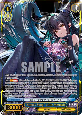 "Siren's Song" Little Mermaid (SR) (NIK/S135-E084S) - GODDESS OF VICTORY: NIKKE Vol.2
