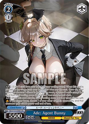 Ade: Agent Bunny (SR) (NIK/S135-E098S) - GODDESS OF VICTORY: NIKKE Vol.2