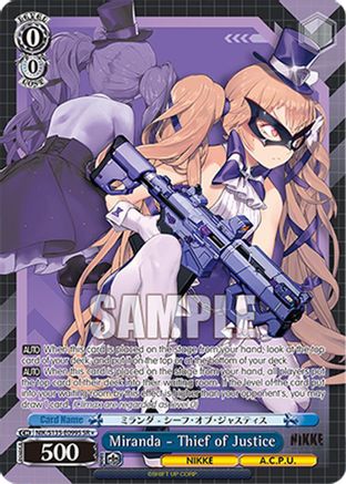 Miranda - Thief of Justice (SR) (NIK/S135-E099S) - GODDESS OF VICTORY: NIKKE Vol.2