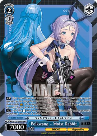 Folkwang - Moist Rabbit (SR) (NIK/S135-E106S) - GODDESS OF VICTORY: NIKKE Vol.2