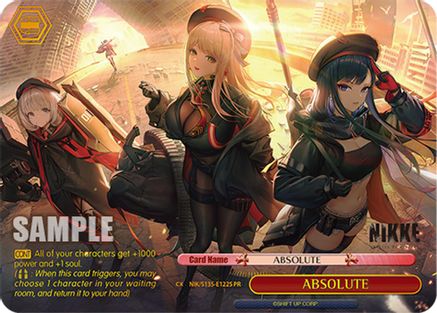 ABSOLUTE (PR) (Foil) (NIK/S135-E122S) - GODDESS OF VICTORY: NIKKE Vol.2