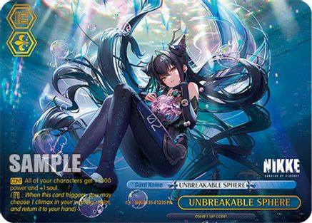 UNBREAKABLE SPHERE (PR) (Foil) (NIK/S135-E123S) - GODDESS OF VICTORY: NIKKE Vol.2