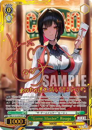 "Game Master" Rouge (SP) (NIK/S135-E045SP) - GODDESS OF VICTORY: NIKKE Vol.2