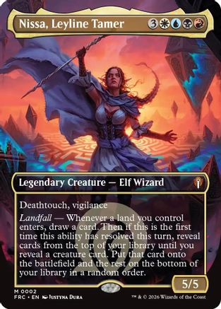 Nissa, Leyline Tamer (Borderless) (FRC-002) - Commander: Reality Fracture