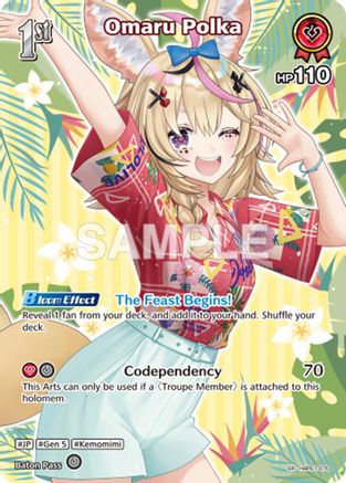 Omaru Polka (SR) (hBP01-070) - Extra Booster Summer hologram Foil