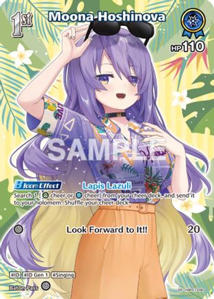 Moona Hoshinova (SR) (hBP01-090) - Extra Booster Summer hologram Foil
