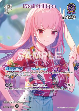 Mori Calliope (SR) (hBP02-058) (hBP02-058) - Extra Booster Summer hologram Foil