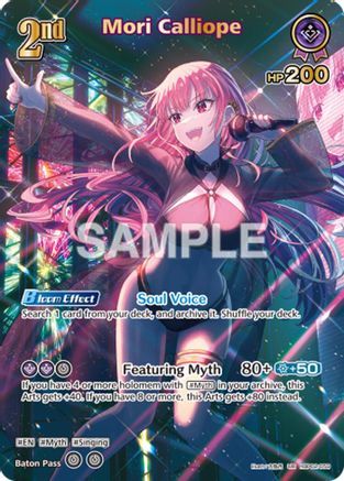 Mori Calliope (UR) (hBP02-059) - Extra Booster Summer hologram Foil