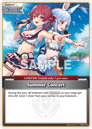 Summer Concert (C) (hEB01-027) - Extra Booster Summer hologram