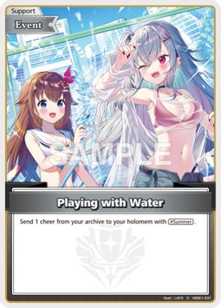 Playing with Water (C) (hEB01-031) - Extra Booster Summer hologram