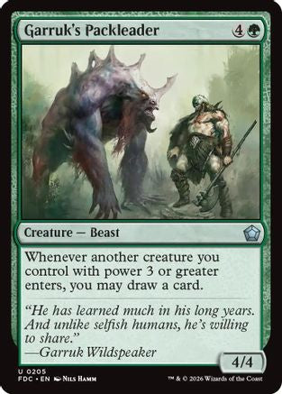 Garruk's Packleader (FDC-205) - Commander: Foundations