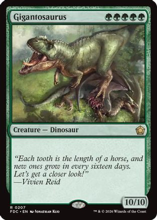 Gigantosaurus (FDC-207) - Commander: Foundations