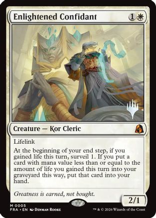 Enlightened Confidant (PPFRA-005) - Promo Pack: Reality Fracture Foil