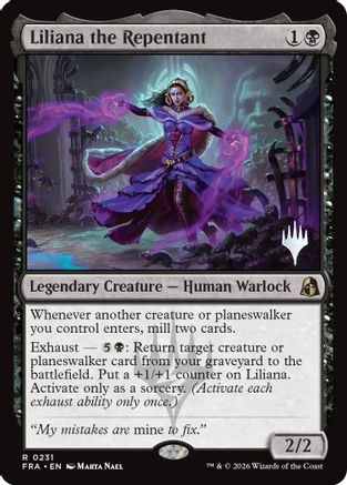 Liliana the Repentant (PPFRA-231) - Promo Pack: Reality Fracture Foil