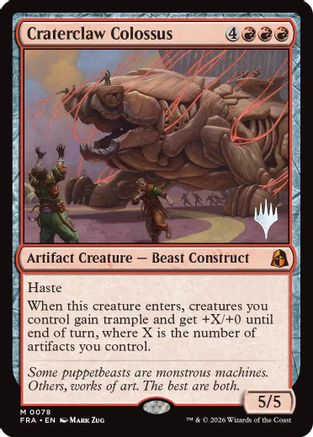 Craterclaw Colossus (PPFRA-078) - Promo Pack: Reality Fracture