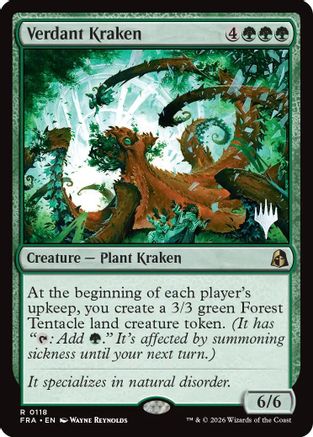 Verdant Kraken (PPFRA-118) - Promo Pack: Reality Fracture Foil