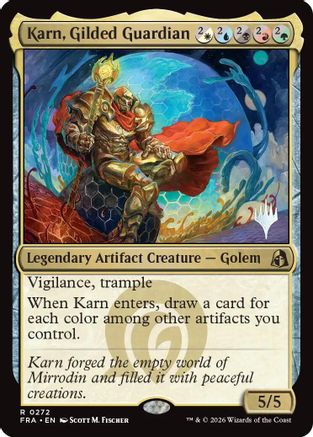 Karn, Gilded Guardian (PPFRA-272) - Promo Pack: Reality Fracture Foil
