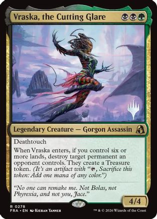 Vraska, the Cutting Glare (PPFRA-278) - Promo Pack: Reality Fracture Foil