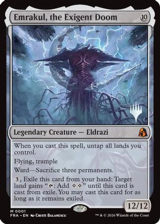 Emrakul, the Exigent Doom (PPFRA-001) - Promo Pack: Reality Fracture Foil