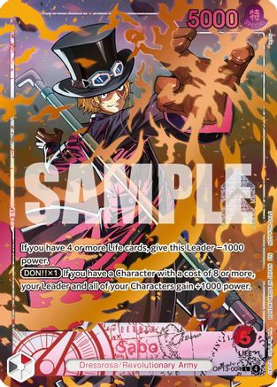 Sabo (Flame-Flame Fruit Coliseum) (OP13-004) - One Piece Promotion Cards Foil
