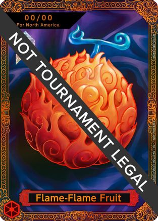 Flame-Flame Fruit Trophy Card (Flame-Flame Fruit Coliseum) - One Piece Promotion Cards Foil