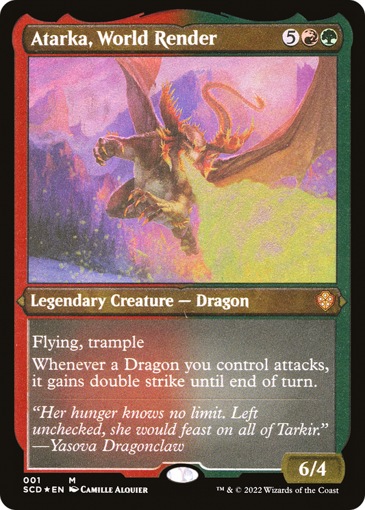 Atarka, World Render (SCD-001) - Starter Commander Decks Etched Foil