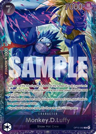 Monkey.D.Luffy (Treasure Cup August 2026) (OP15-092) - One Piece Promotion Cards Foil
