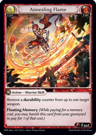 Annealing Flame (224) - Distorted Reflections Alter Edition Foil
