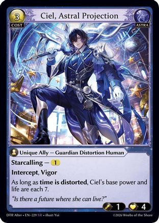 Ciel, Astral Projection (229) - Distorted Reflections Alter Edition Foil