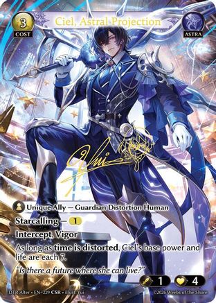 Ciel, Astral Projection (CSR) (229) - Distorted Reflections Alter Edition Foil
