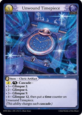 Unwound Timepiece (276) - Distorted Reflections Alter Edition Foil