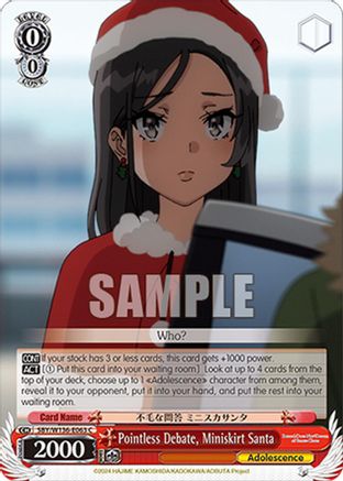 Pointless Debate, Miniskirt Santa (SBY/W136-E063) - Rascal Does Not Dream of Santa Claus